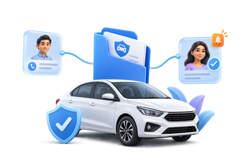 Motor insurance policy and connected customer profiles